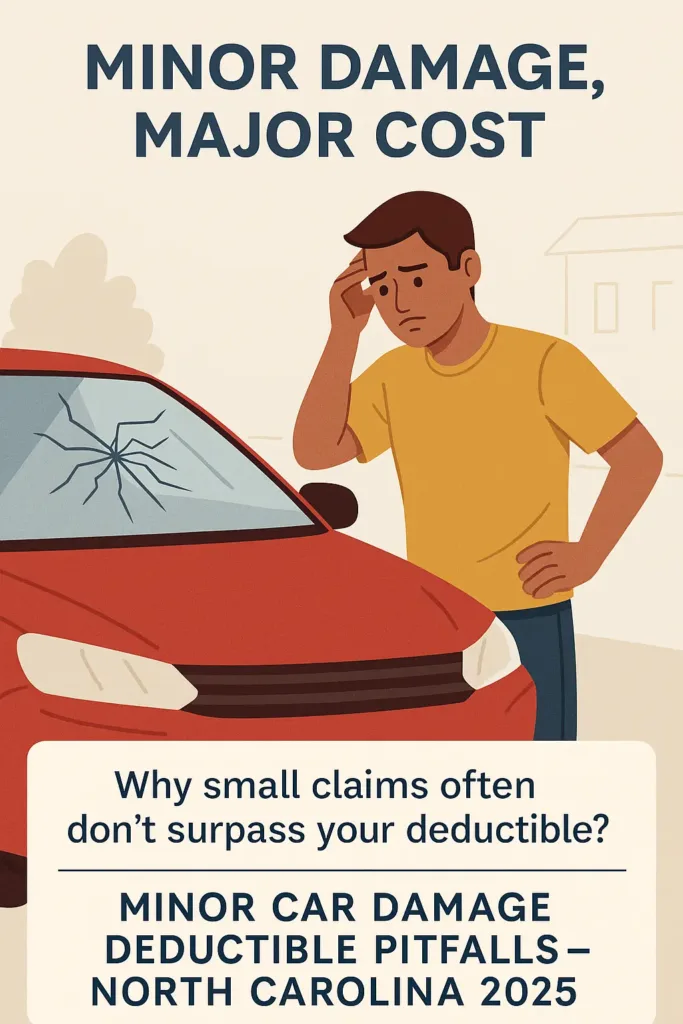What Is a Deductible in Insurance what is a deductible in insurance Victor handling minor car damage not covered by deductible in North Carolina