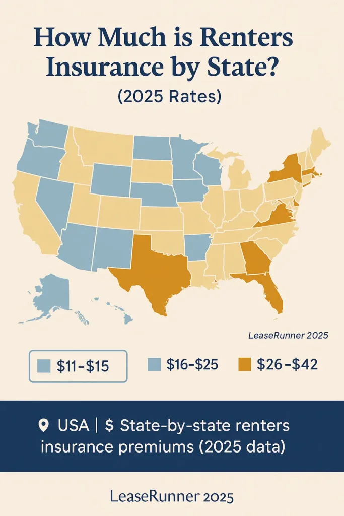 How Much is Renters Insurance? how much is renters insurance Renters insurance average costs by state in 2025 – from $11 to $42 monthly