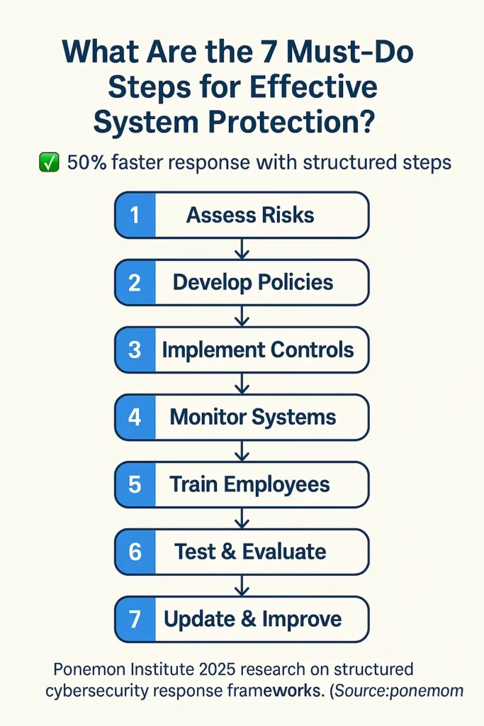Critical System Protection critical system protection 7-step protection plan cuts incident response times by 50% (2025 Ponemon study)