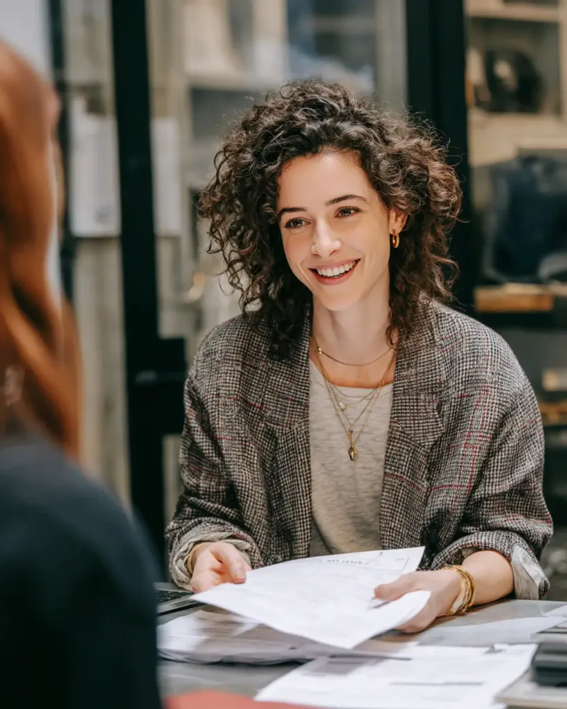 Insurance for Self-Employed: Protect Income & Thrive insurance for self-employed insurance for self-employed consultant reviewing E&O policy with client