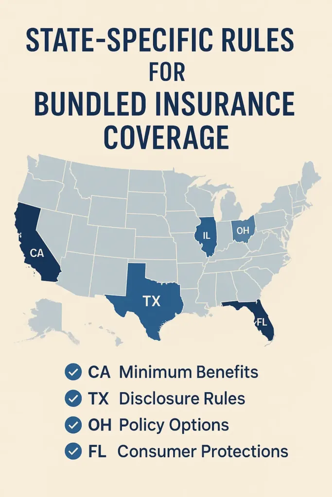 Combined Insurance: Streamlined Protection for Your Income combined insurance Infographic of U.S. state-level regulations for combined insurance in 2025