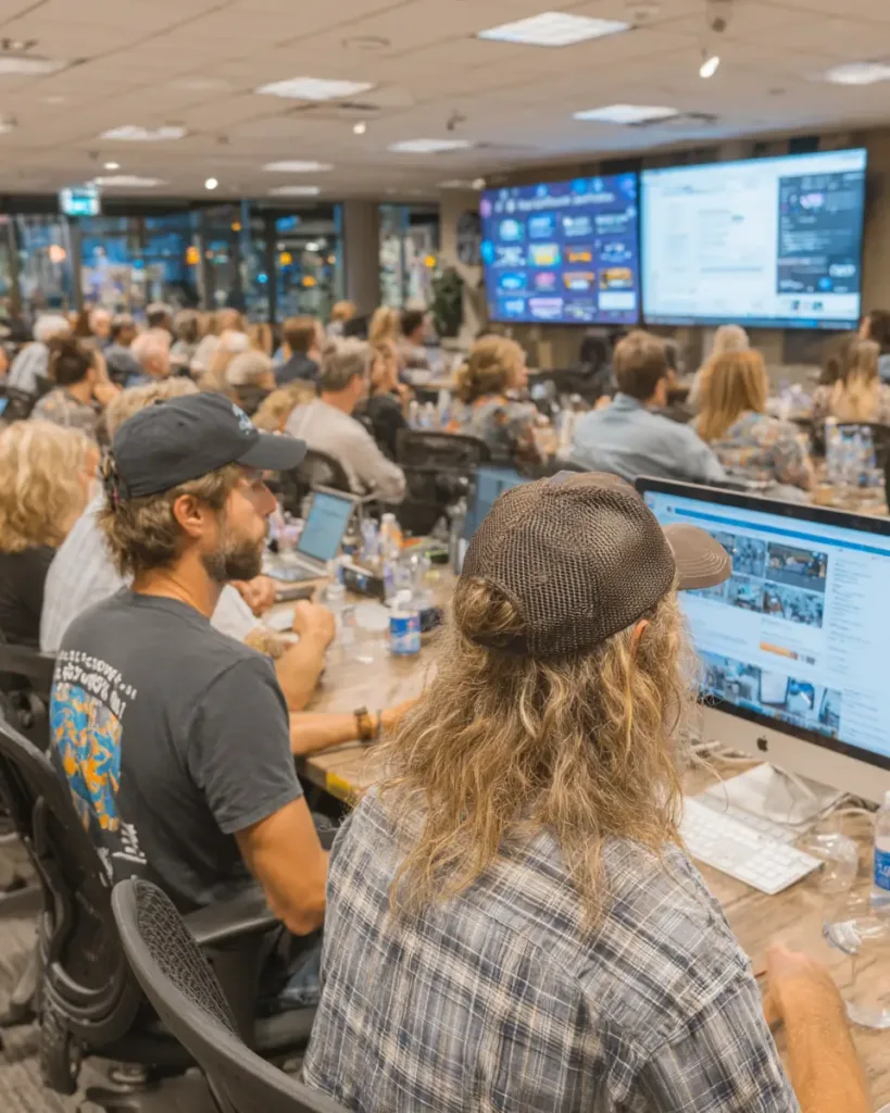 Critical System Protection: Secure Your Business in 2025 critical system protection Employees participating in cybersecurity training for critical system protection, simulating a phishing attack.