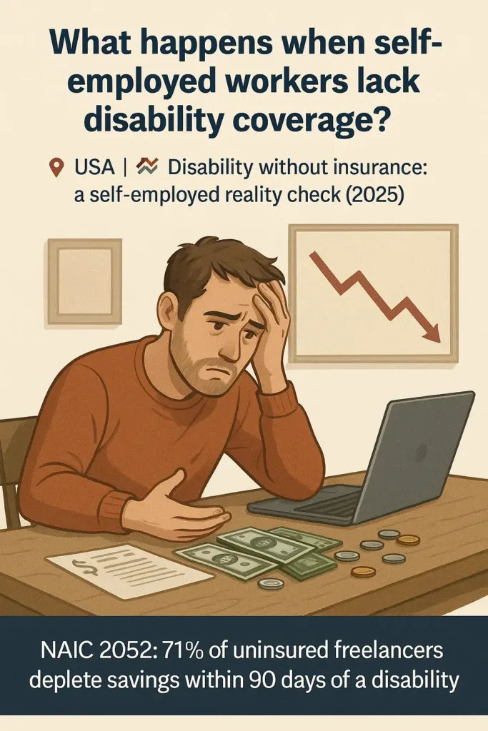 Insurance for Self-Employed insurance for self-employed Freelancer struggling financially without disability insurance