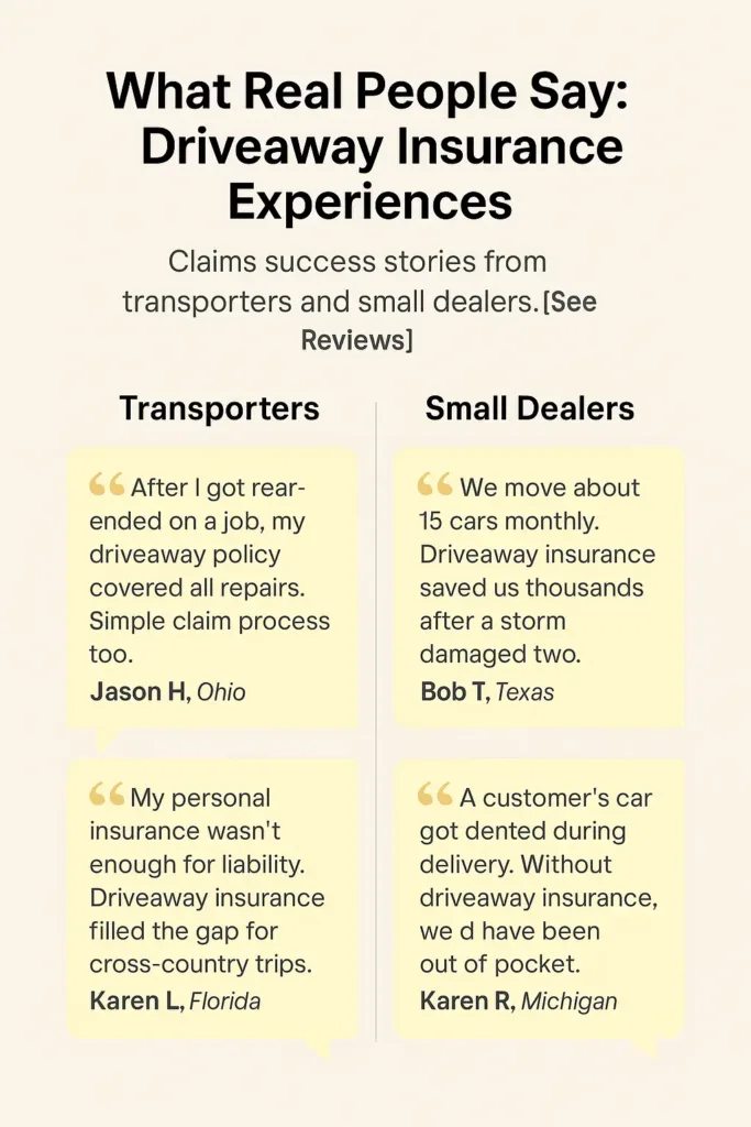 Driveaway Insurance 2025 driveaway insurance Visual quotes from real drivers and dealers sharing driveaway insurance stories.