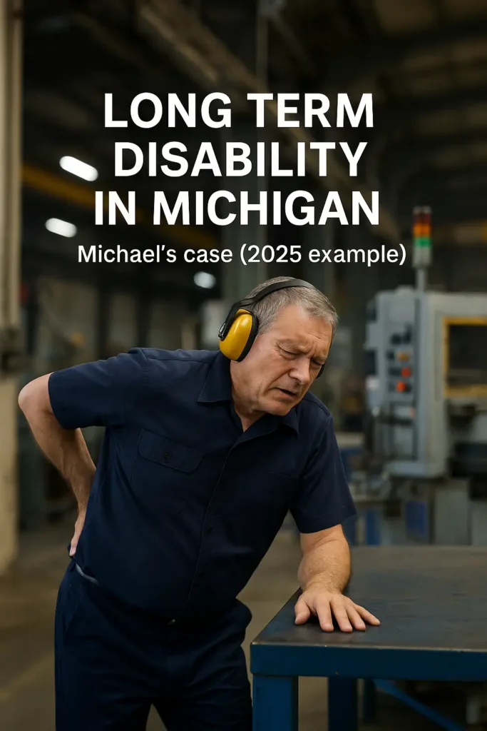Long Term Disability Insurance long term disability insurance Factory worker in Michigan facing income loss due to disability insurance gap