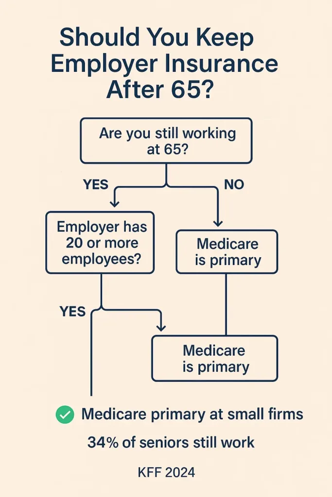 Senior Citizen Age senior citizen age 65+ employees at small firms must switch to Medicare. 34% of seniors still work