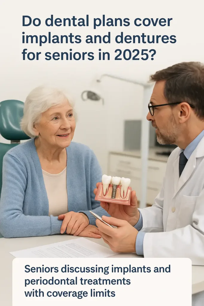 Dental Insurance for Seniors dental insurance for seniors Elderly woman discussing implant options with dentist – dental insurance context