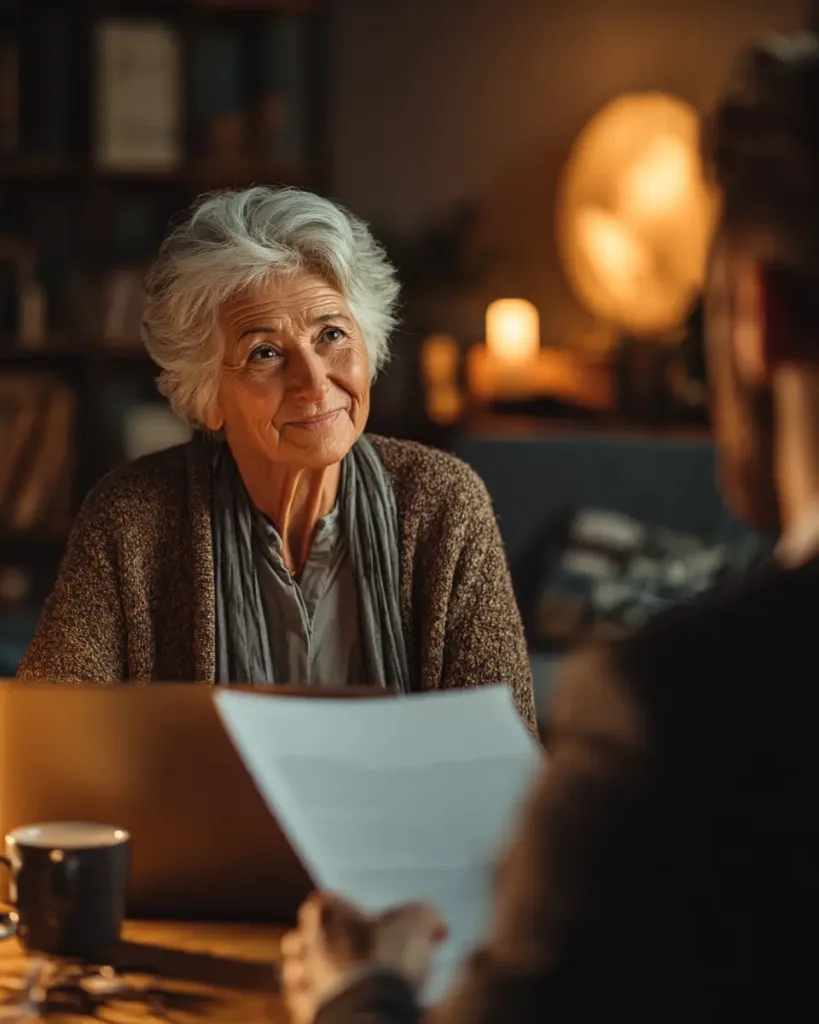 Travel Insurance for Seniors: Protect Your Health Abroad Now travel insurance for seniors Senior woman consulting advisor at home about travel insurance for seniors options