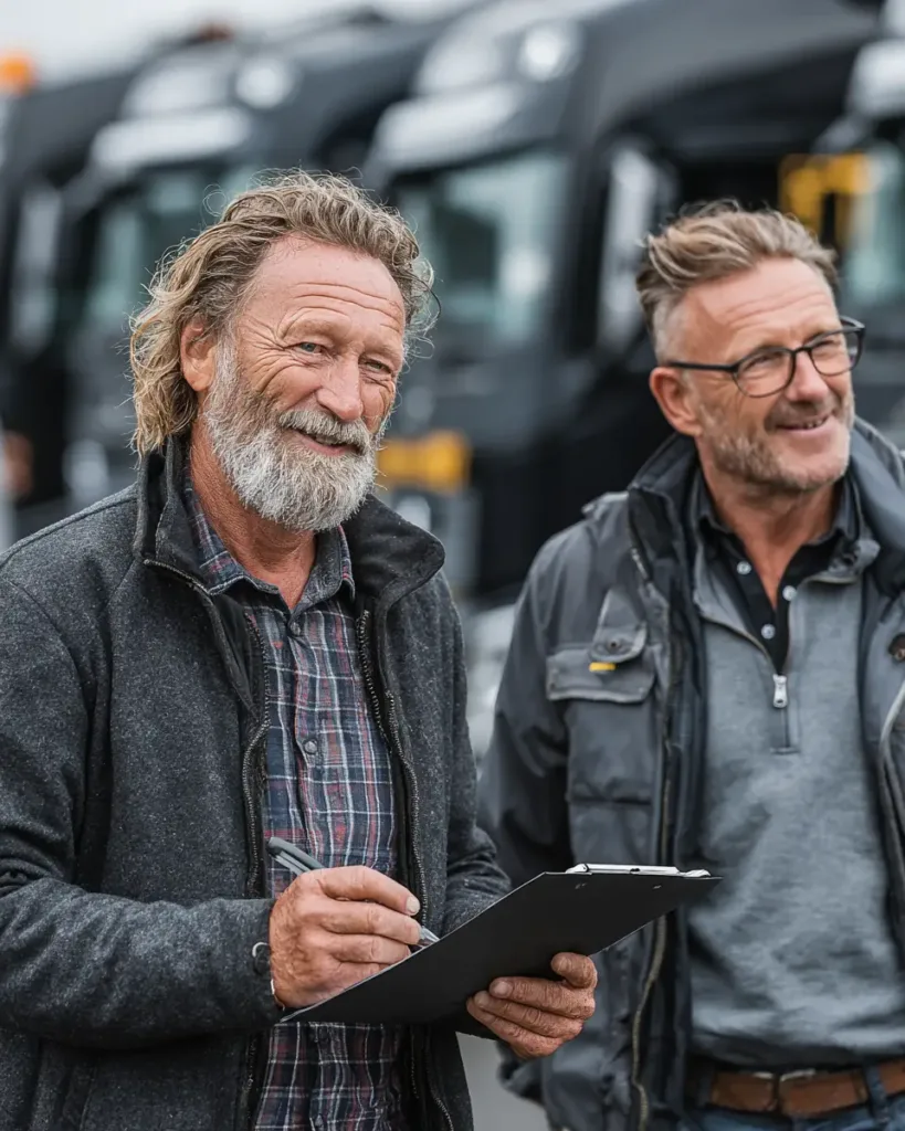 Truck Liability Coverage: Essential Legal Protection for Trucking Businesses truck liability coverage Insurance broker advising a business owner on Truck Liability Coverage, ensuring proper policy selection
