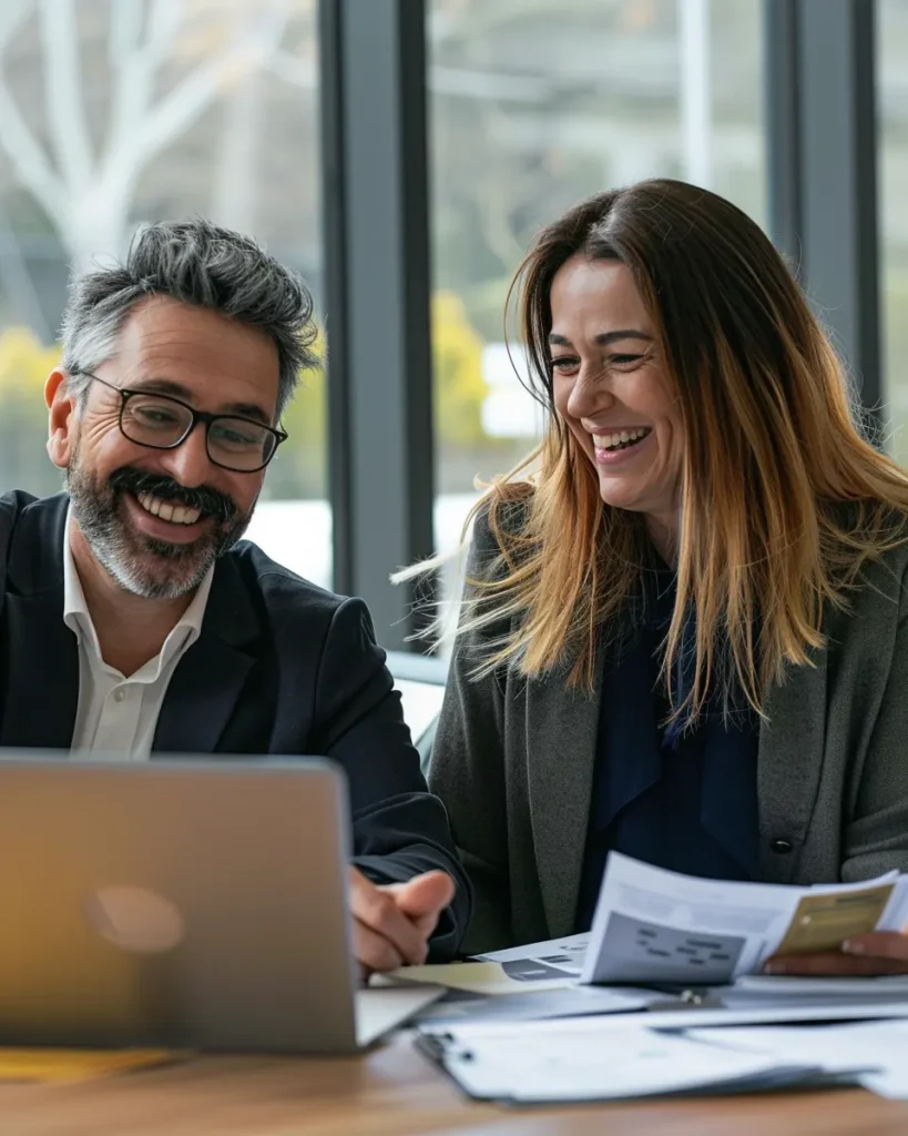 Business Insurance Business Insurance Insurance agent and small business owner discussing business insurance policy in a modern office
