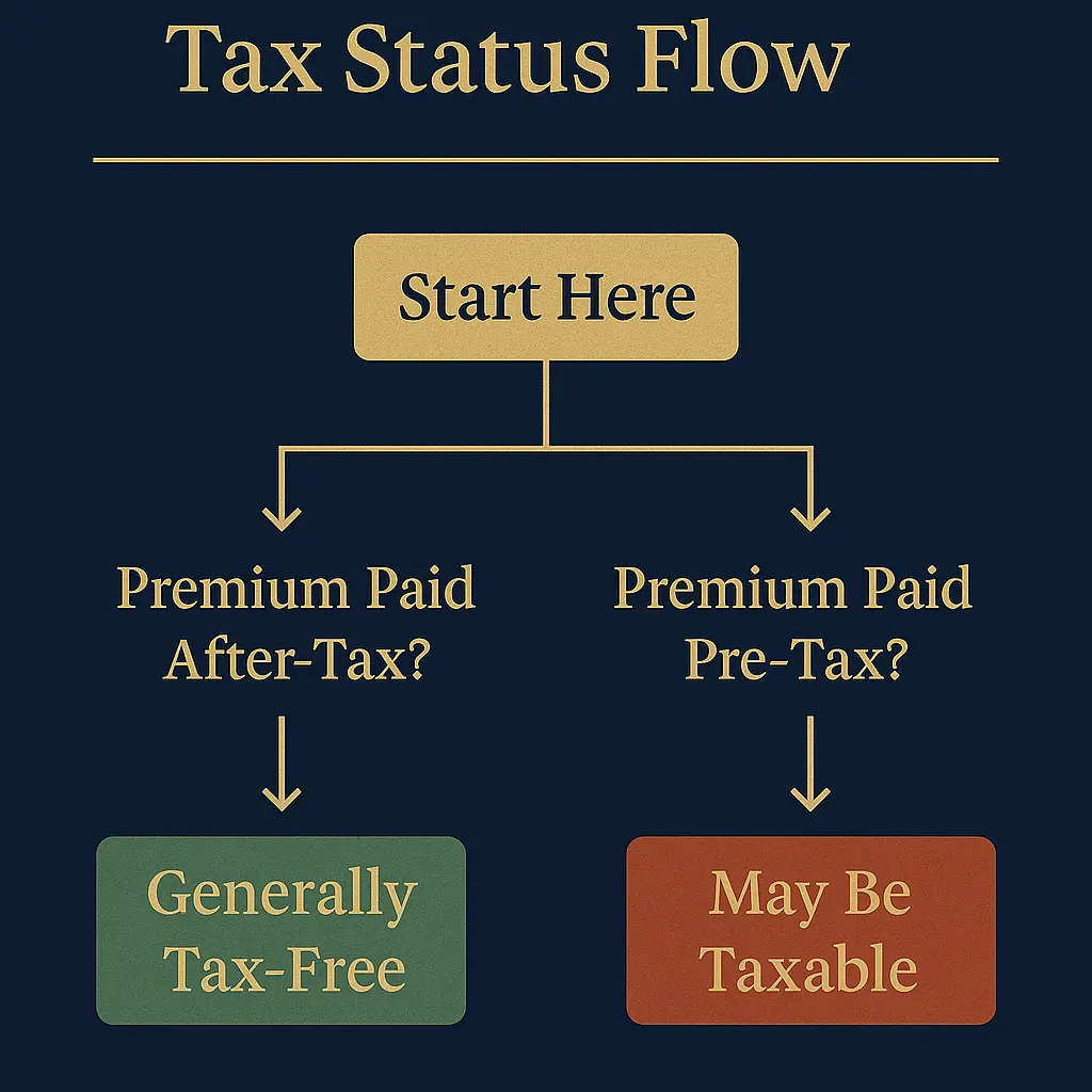 Critical Illness Rider Payout - Complete Guide 2025 Critical Illness Rider Payout Critical illness rider payout tax decision flowchart