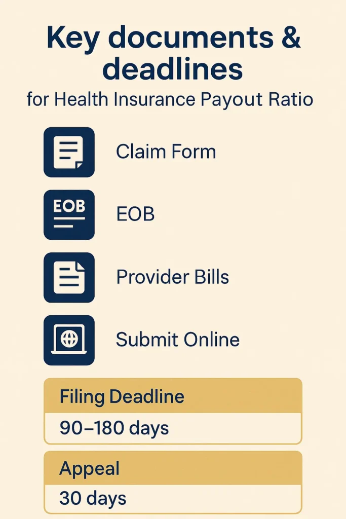 Health Insurance Payout Ratio - Complete Guide 2025 Health Insurance Payout Ratio checklist of required forms and timeline for Health Insurance Payout Ratio submission