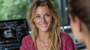 real-life scene showing How Much Is an Ultrasound Without Insurance discussion between patient and clinic staff