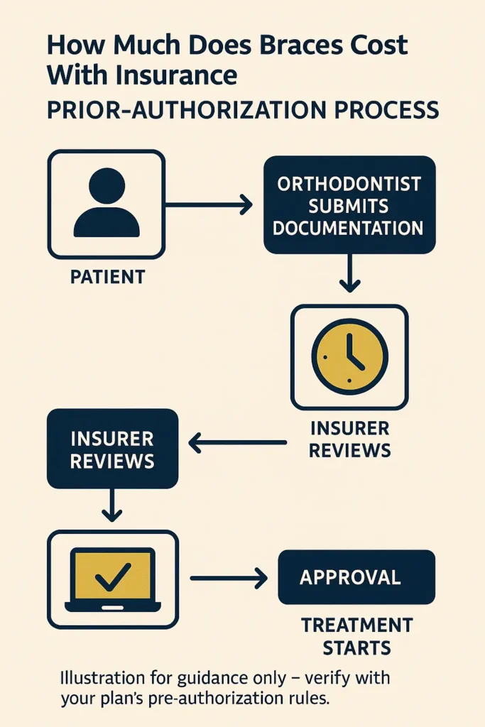 How Much Does Braces Cost With Insurance - Complete Guide 2025 How Much Does Braces Cost With Insurance step-by-step How Much Does Braces Cost With Insurance prior-authorization workflow diagram