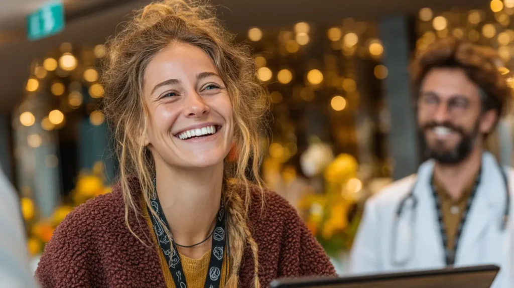 Health Insurance Health Insurance embedded insurance health benefits 2025 photo of US patients with clinician at bright modern clinic desk