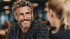 real-life scene showing health insurance when changing jobs discussion between employee and insurance advisor