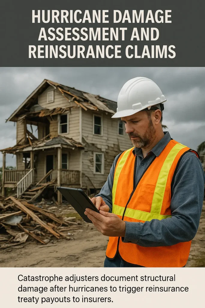 Rising Reinsurance Costs Hurricane States 2025: Complete Guide rising reinsurance costs hurricane states 2025 Rising Reinsurance Costs Hurricane States 2025 — insurance adjuster documenting hurricane-damaged coastal home for reinsurance claim assessment