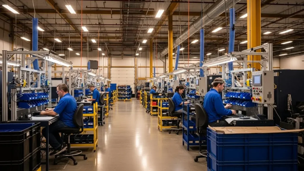 Thriving Pennsylvania manufacturing business with proper safety equipment and workers compensation coverage