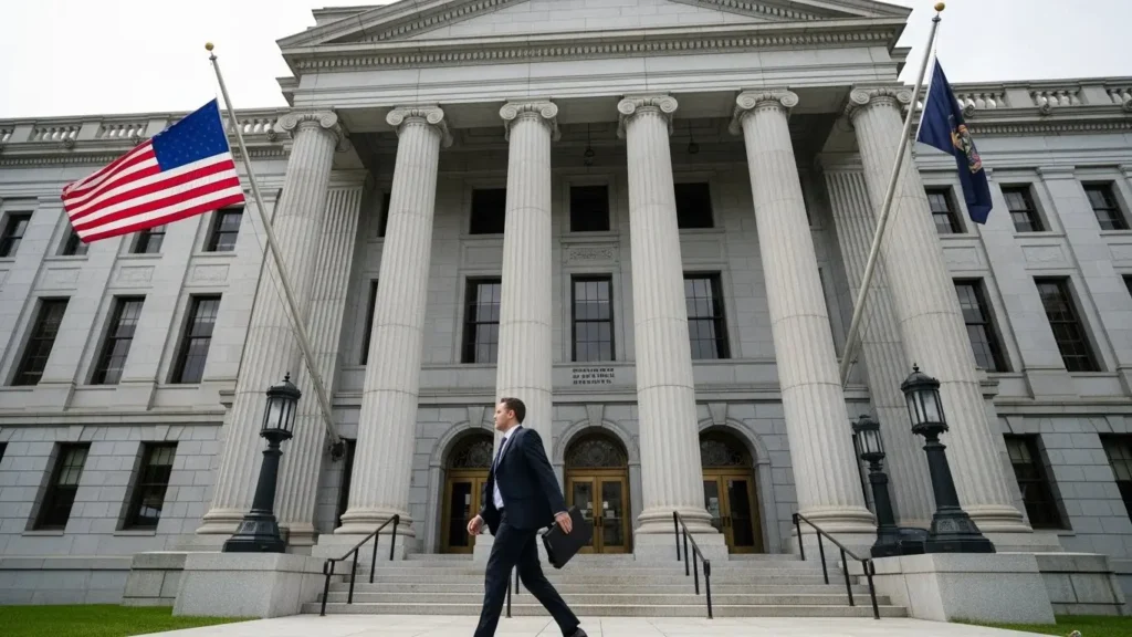 Pennsylvania government building representing regulatory enforcement authority