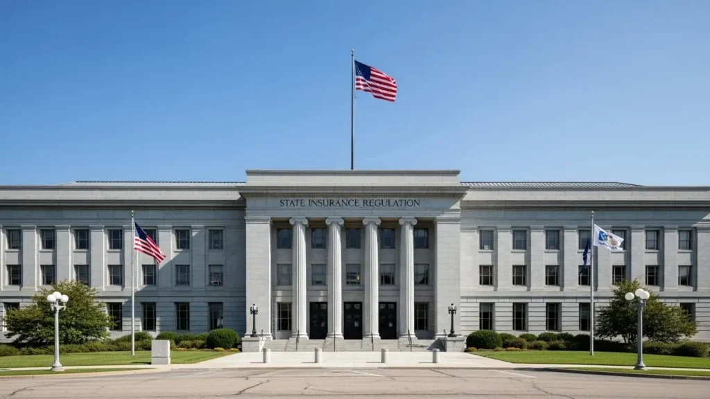 State government building representing insurance regulatory compliance requirements
